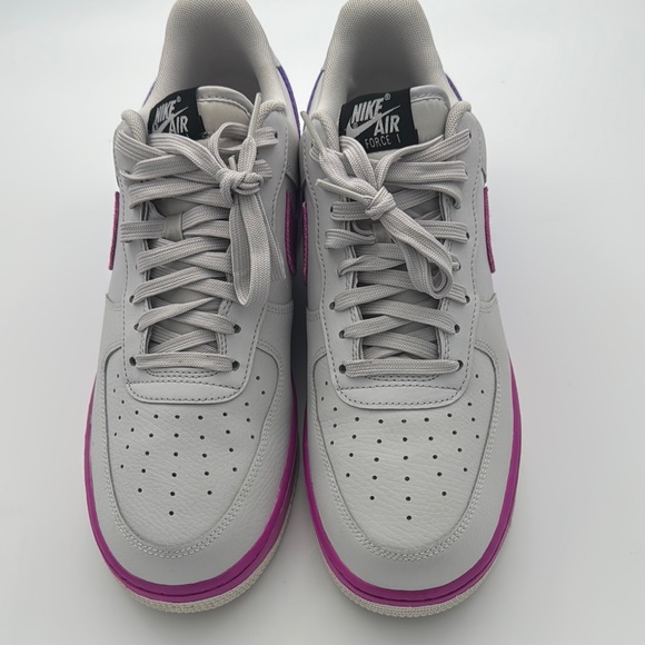 Nike Air Force 1 Low Sneakers - White and Purple - Picture 3 of 11